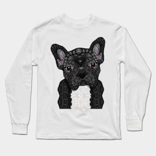 Black Frenchie Long Sleeve T-Shirt